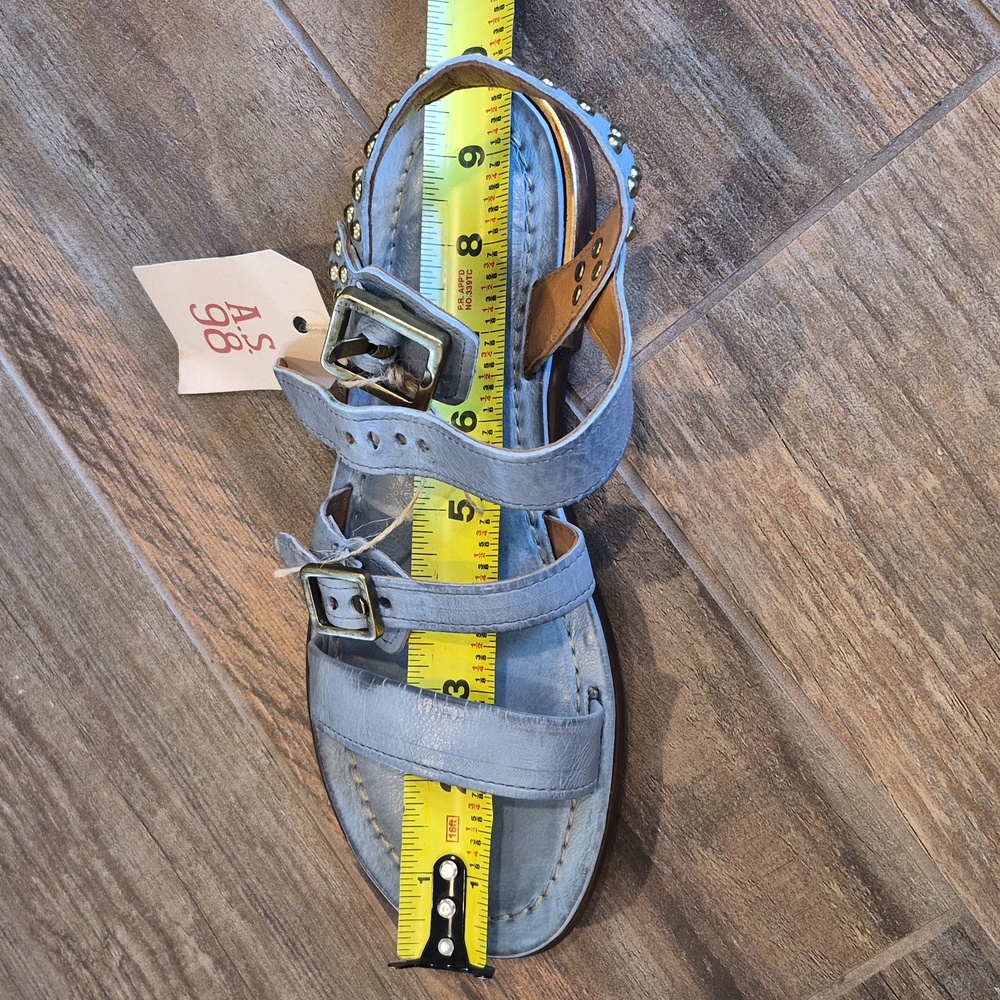 7/7.5 A.S. 98 Glenny Strappy Supple Leather Studded Detail Sandals - Picture 14 of 15